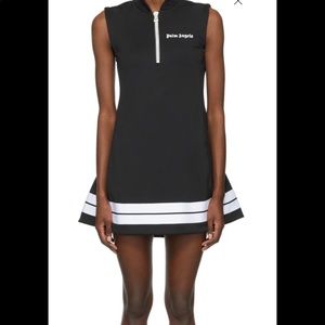 Black & white Palm Angels track dress